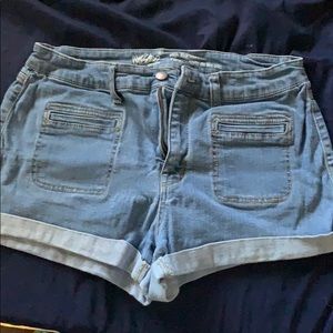 Denim shorts size 14